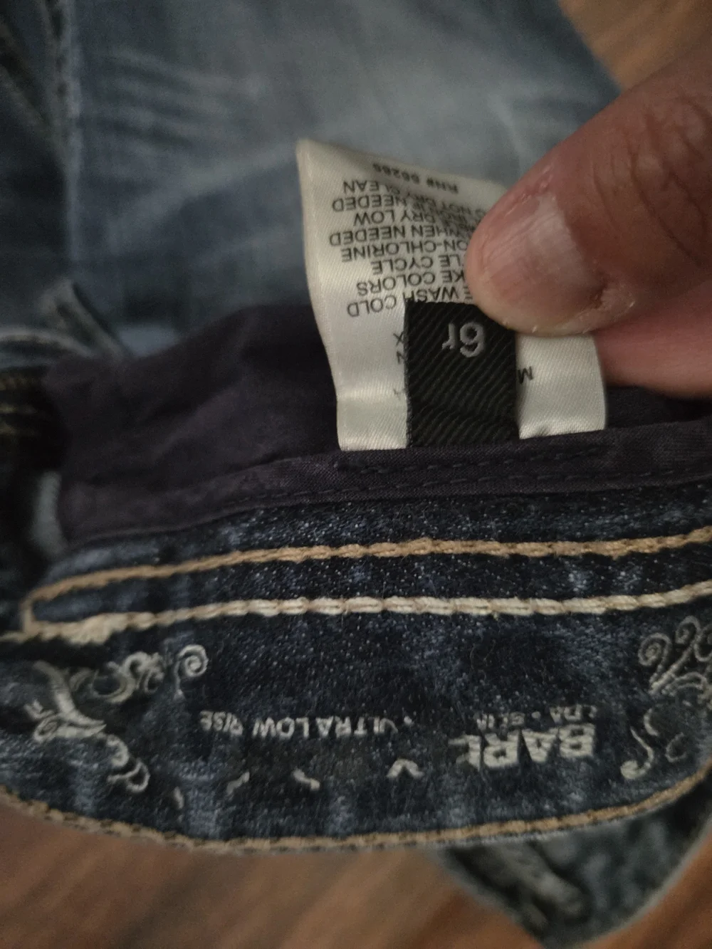 Express Women’s Dark Blue Faded Bootcut Jeans